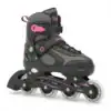 Champz Kinder Skeelers Verstelbaar – Gevorderd Semi-Softboot – Zwart/Roze