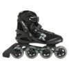 ROCES Pic TIF 80 inline skates zwart/grijs zijaanzicht