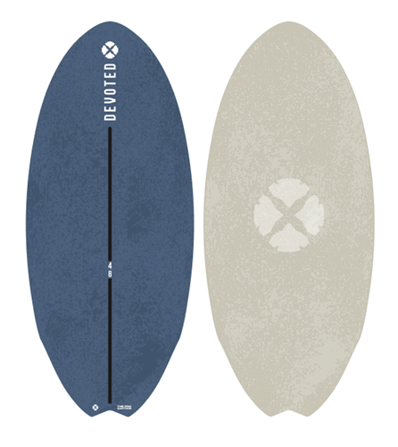 Devoted The Pro Captain skimboard 54 inch