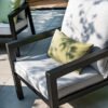 Hartman Mallorca Balkonset Zwart – 2 Persoons Aluminium Loungeset met Tafel