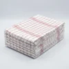 Horeca theedoeken 12 stuks 100% katoen rood-witte ruit