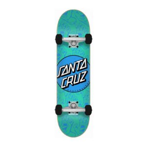Santa Cruz Other Dot Hands Mini skateboard 7.75 teal complete setup