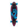 Santa Cruz Screaming Hand Pintail longboard 9.2 black blue bovenaanzicht