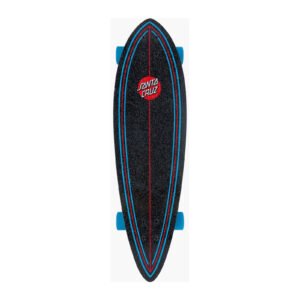 Santa Cruz Screaming Hand Pintail longboard 9.2 black blue griptapezijde