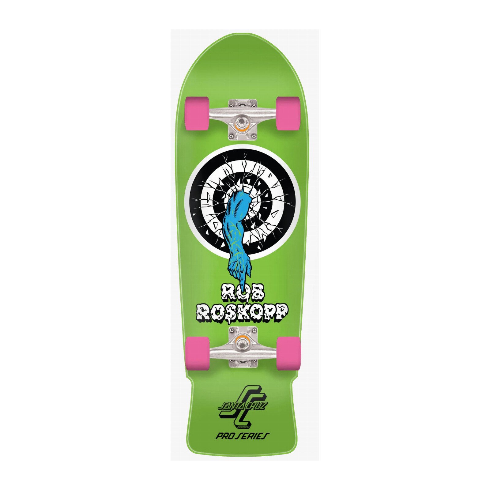 Santa Cruz Roskopp One shaped cruiser complete 10 inch groen