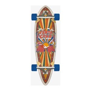 Santa Cruz Foxy Sun Pintail longboard 9.2 multicolored bovenaanzicht