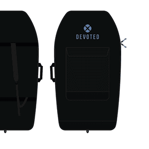 Devoted Bodyboard Lite (5mm) boardbag 44" zwart