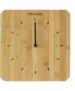 Northcore bamboe wandklok