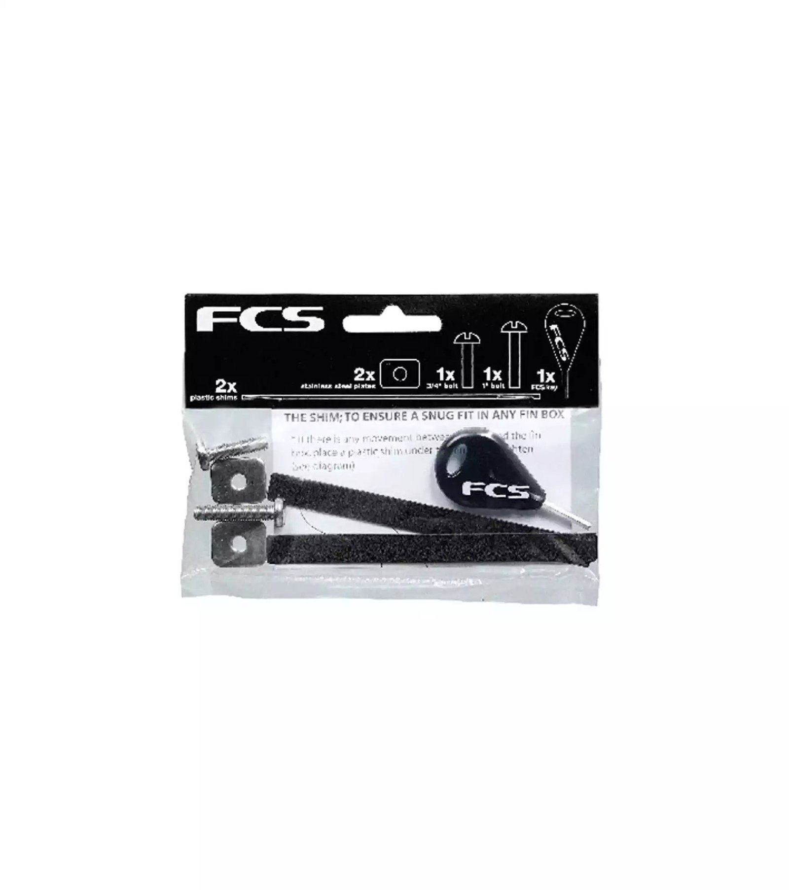 FCS longboard spare parts kit, complete inhoud