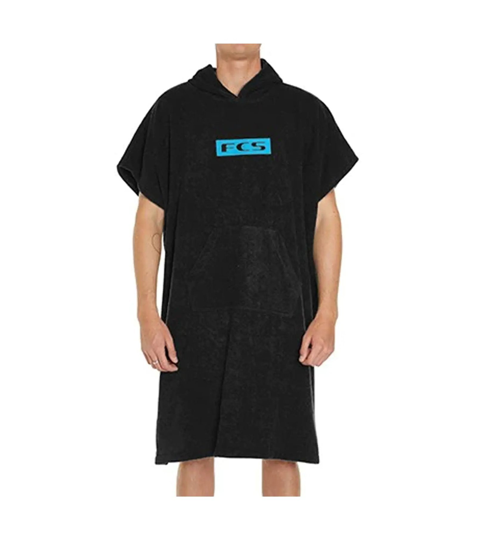 FCS towel poncho in Zwart