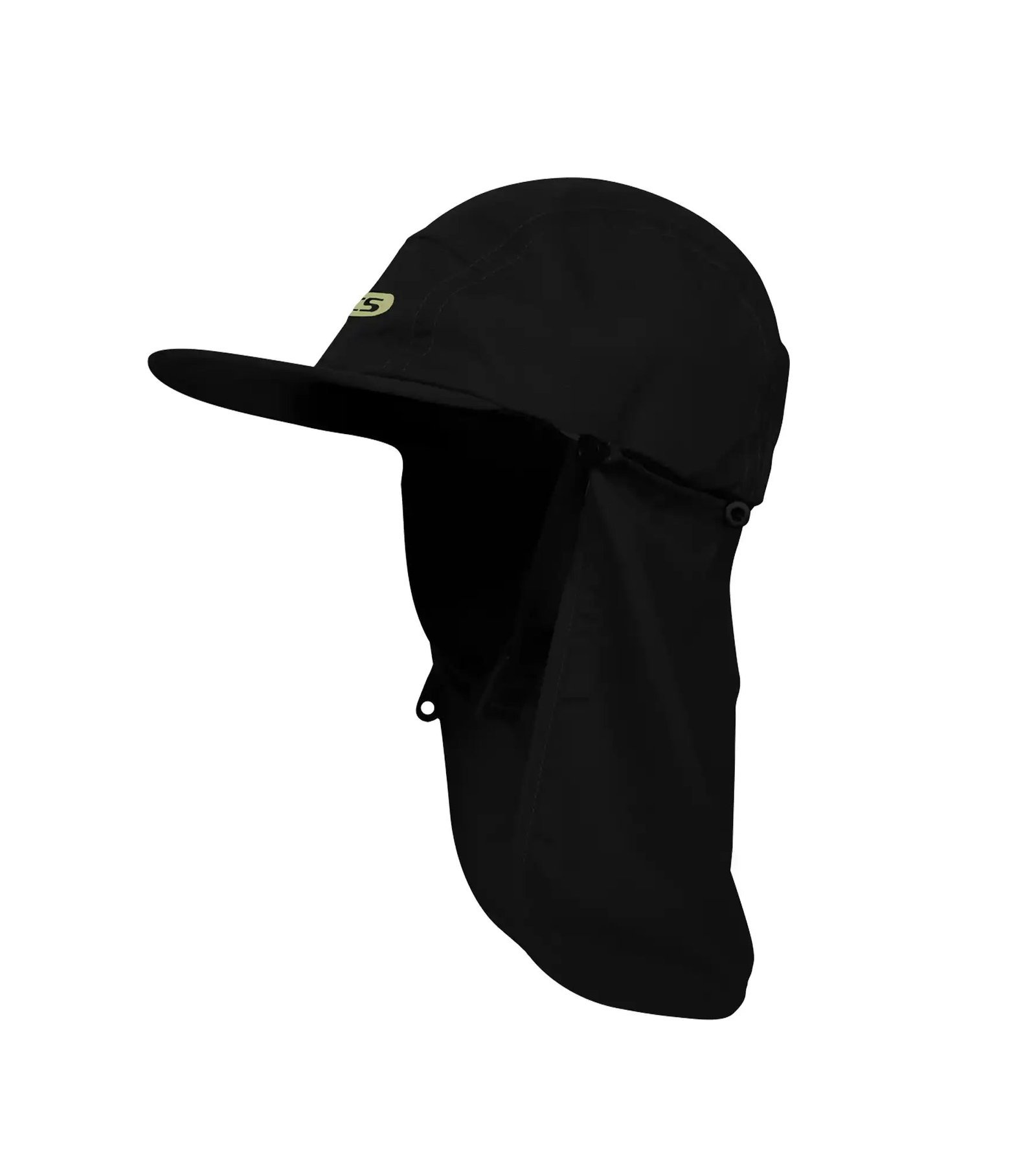 FCS surf cap Legionnaire met nekflap in Zwart