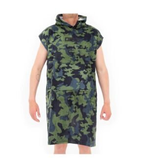 FCS Junior towel poncho in Zwart