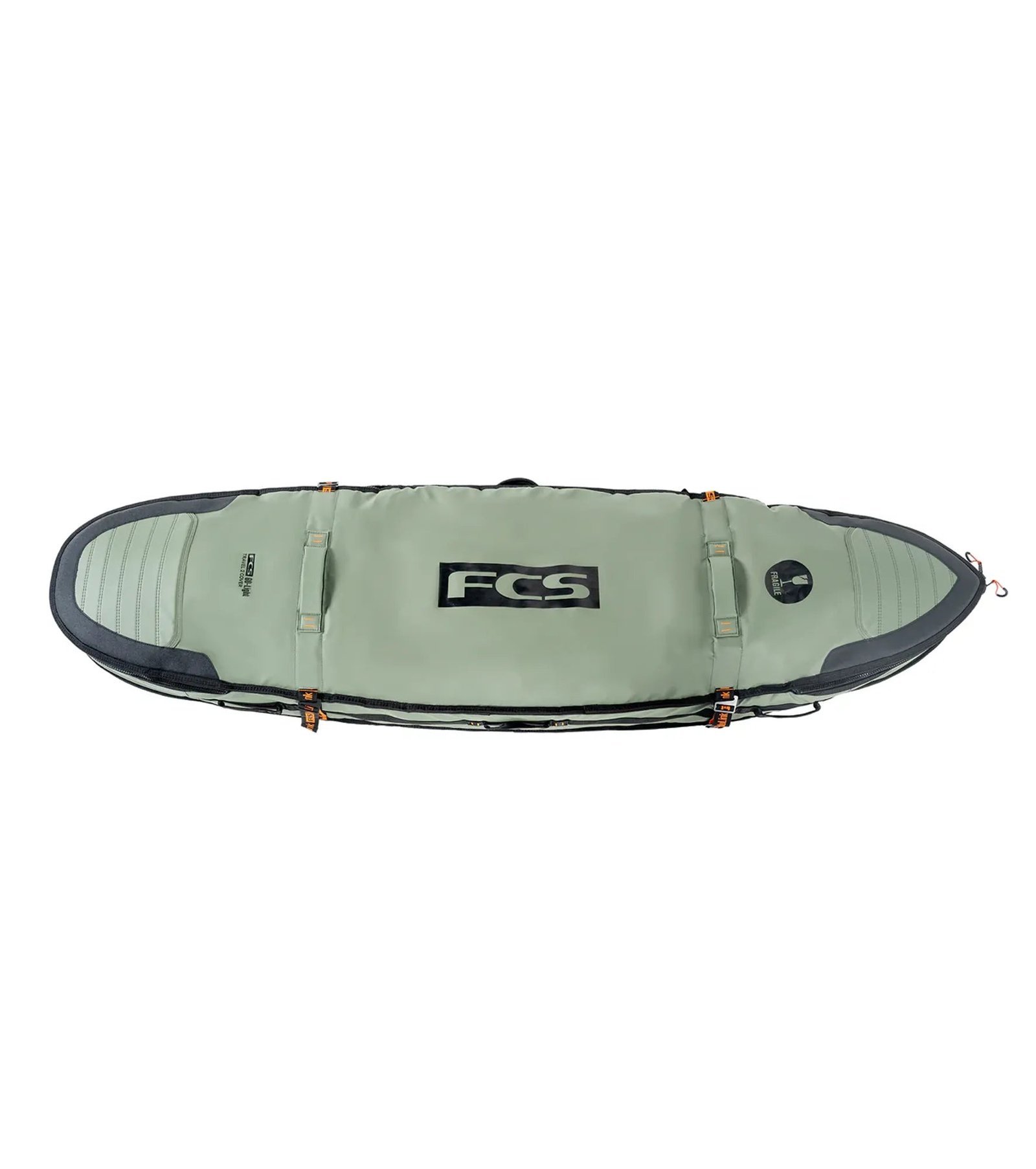 FCS Travel 2 shortboard/fish boardbag GO-Light in Alpine