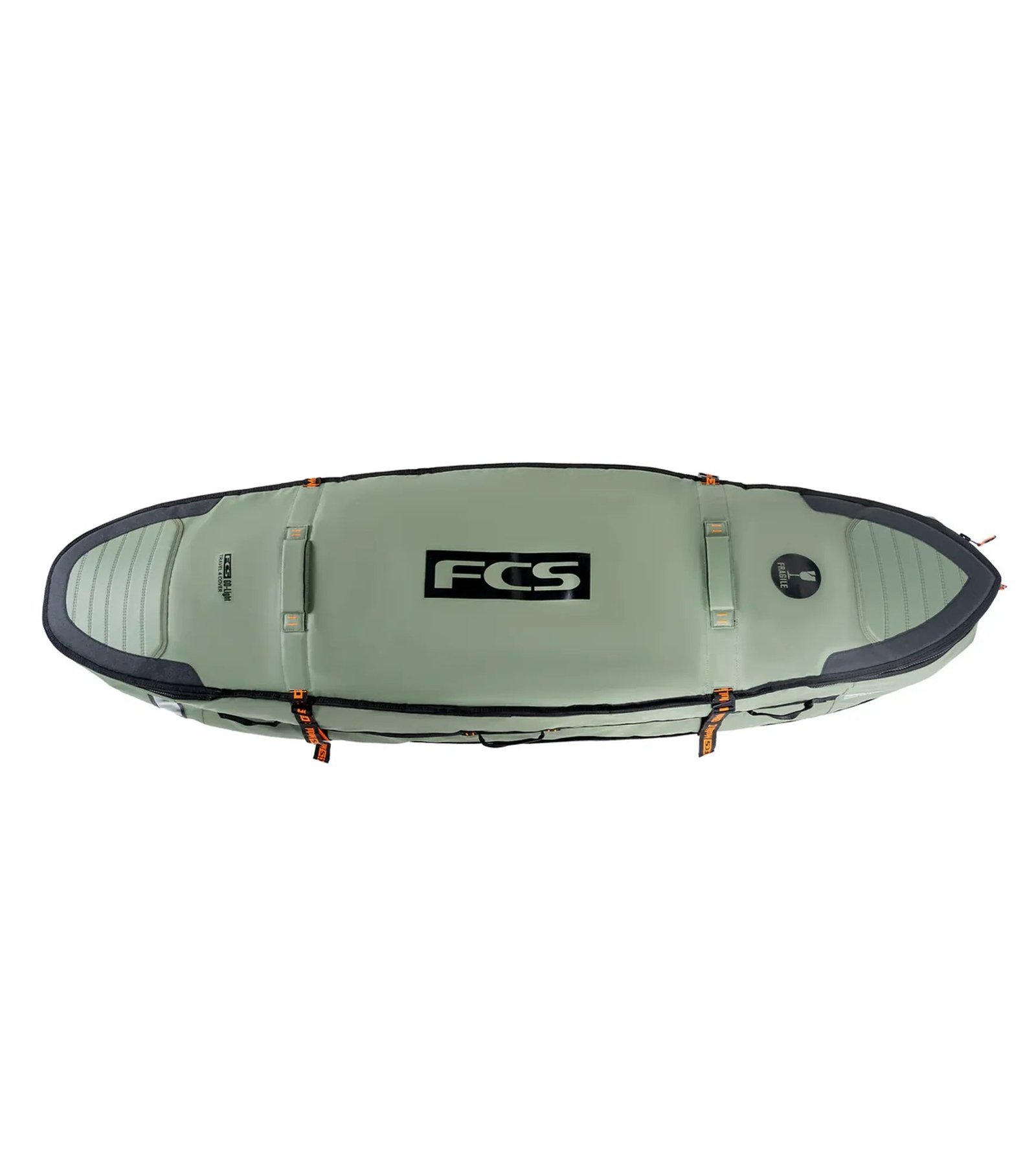 FCS Travel 3 Wheelie boardbag GO-Light in Alpine