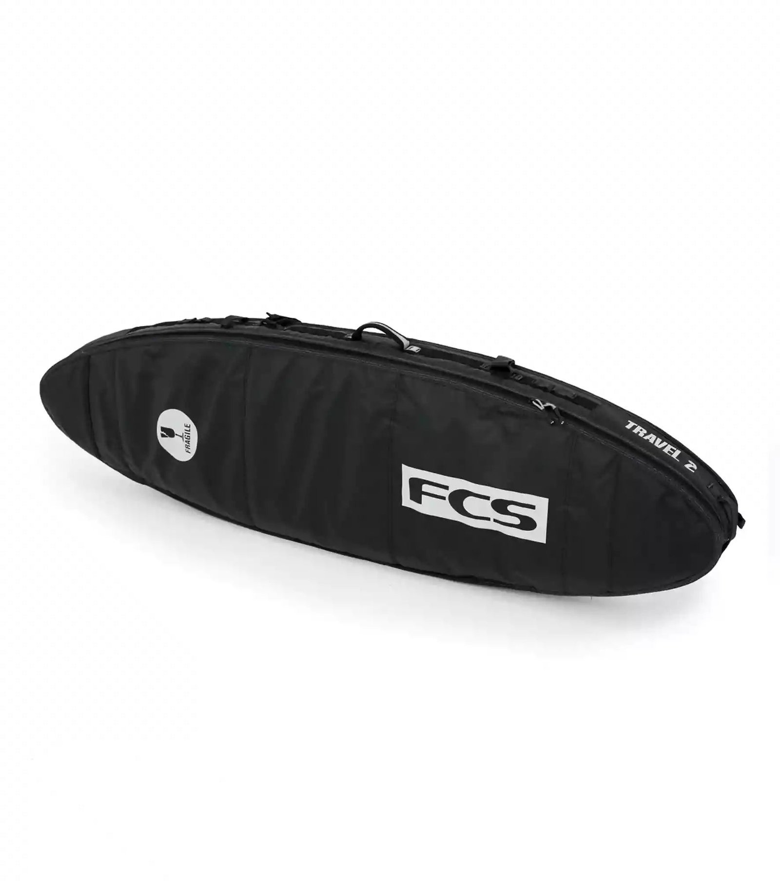 FCS Travel 2 all purpose boardbag in Zwart/Grijs