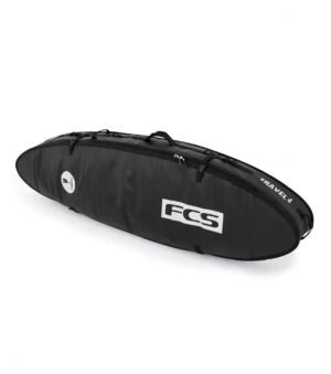 FCS Travel 4 All Purpose Boardbag in zwart/grijs, zijaanzicht