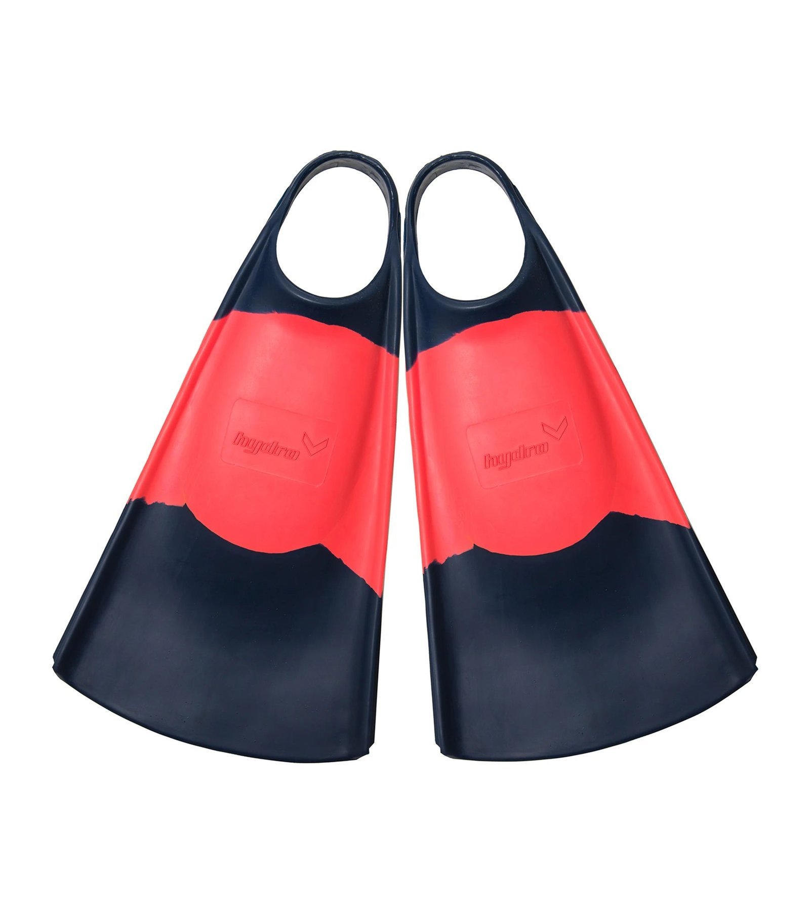Hydro OG bodyboard- en zwemvin in Navy/Koraal