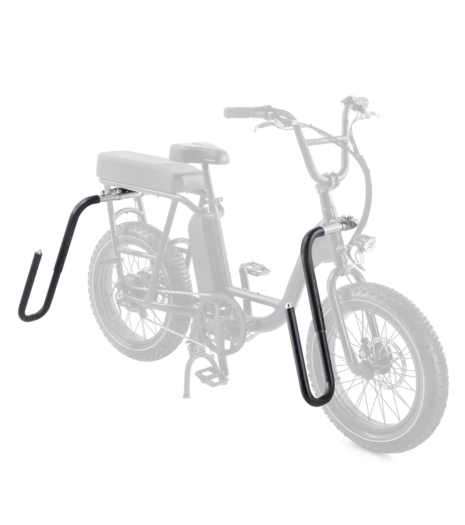 Moved By Bikes E-Bike Rack gemonteerd op een e-bike