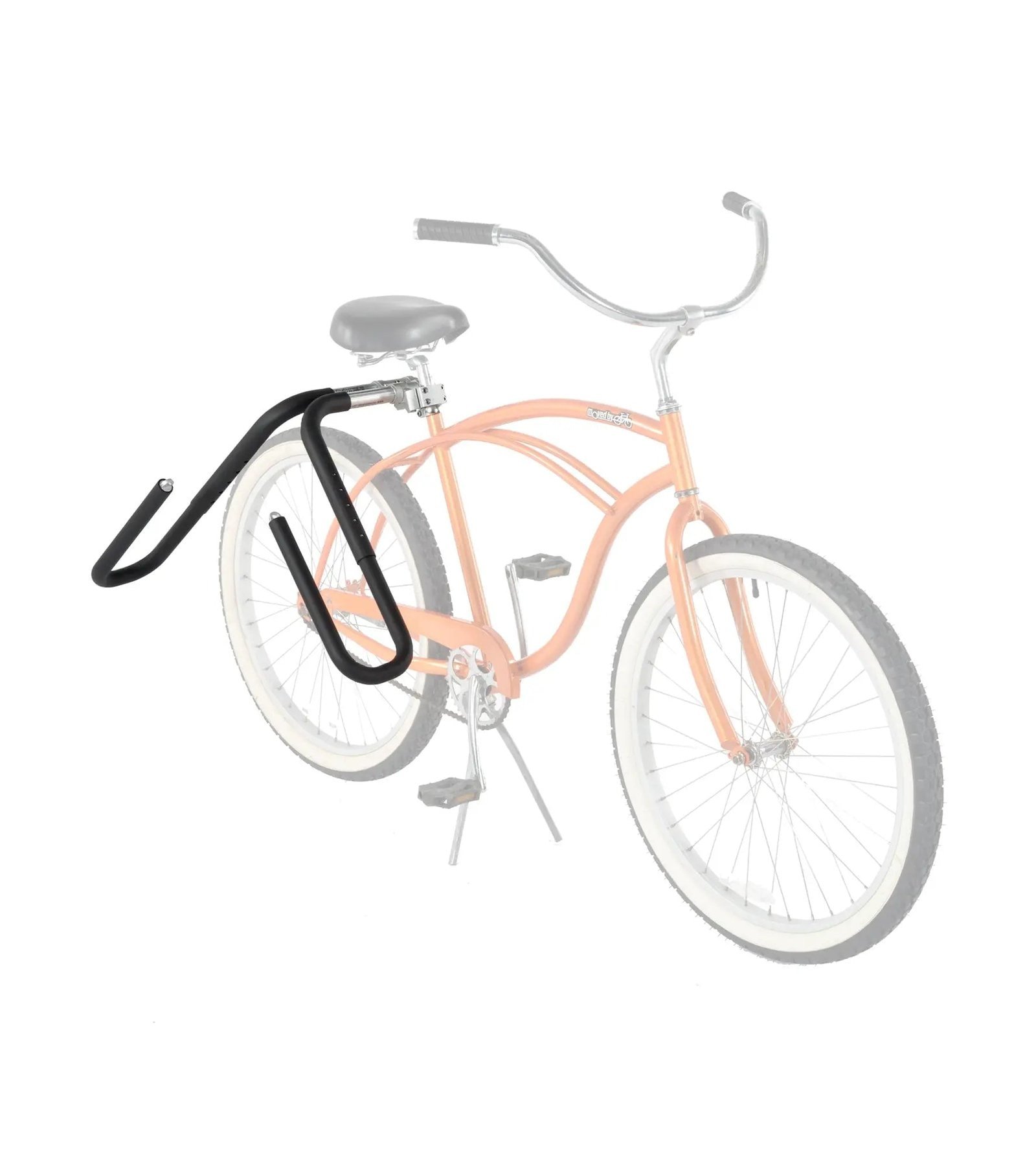 Moved By Bikes Shortboard Rack aan een zadelpen