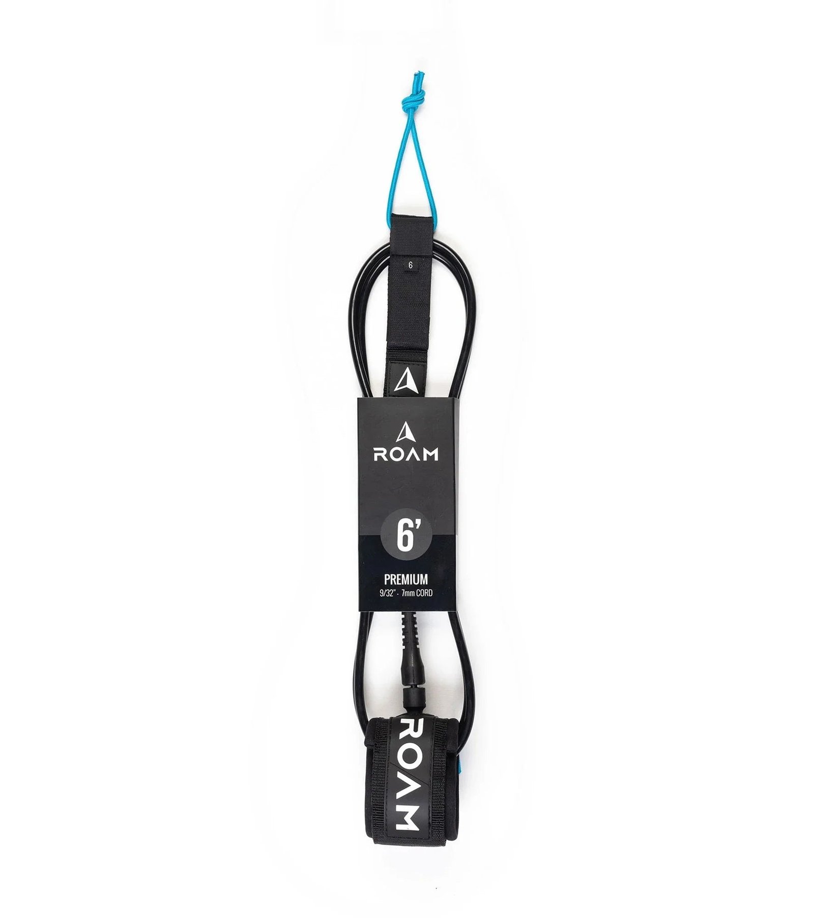 ROAM Premium leash in zwart, volledige lengte