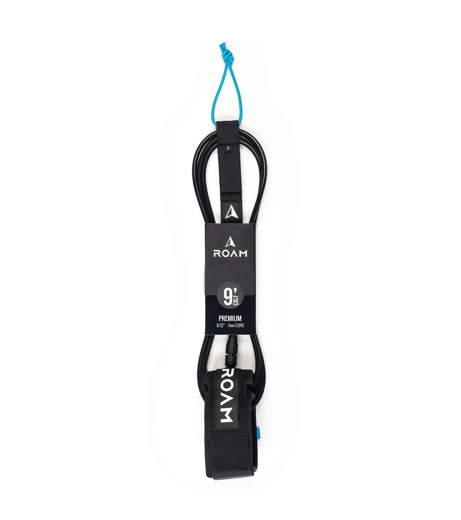 ROAM Premium calf leash in zwart, volledige lengte