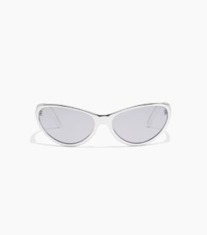 Ritual Vision Morphine zonnebril in Liquid Silver met Mid Grey glazen